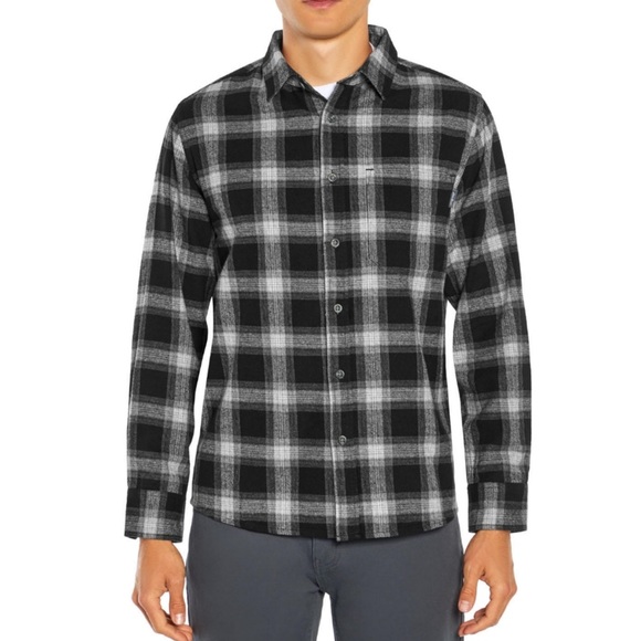Chemise à Carreaux Flanelle PAIGE Red Dawn - Taille S, Manches Longues, 55% Coton/45% Rayon, Neuve Avec étiquettes